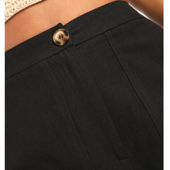 LULUS Women's Jet Stream Black High-Waisted Wide-Leg Pants - Medium - Picture 5 of 8